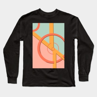 Abstract geometric circles Long Sleeve T-Shirt